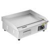 Commercial Electric Griddle, 21 x 11.8 inch, 1750W, 122-570 Fahrenheit Adjustable Temp Control