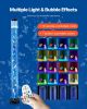 Sensory Bubble Tube Lamp, 4 ft Bubble Fish Tube, Sensory Aquarium Lamp with 10 Floating Fish & 16 Color Effects, Remote Control