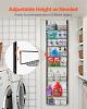 Over the Door Pantry Organizer, 8-Tier Pantry Organization and Storage, Heavy-Duty Steel Hanging Spice Rack, Adjustable Wall Seasoning Shelves