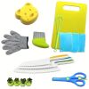 First Real Cooking Set for Kids - Safe Nylon Knives, Mixing Bowls & Utensils for Little Hands