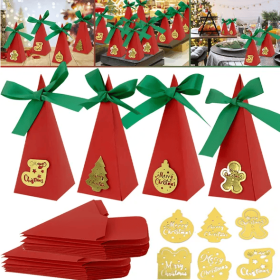 20PCS Christmas Candy Boxes (Option: Multicolour)