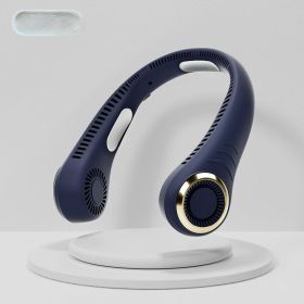 Turbo Neck-hanging Fan - An Ideal Choice For Summer Outdoors - A Must-have For Hiking, Running And Cycling. (Color: Blue)