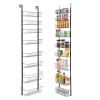 Over the Door Pantry Organizer, 9-Tier Pantry Organization and Storage, Heavy-Duty Steel Hanging Spice Rack, Adjustable Wall Seasoning Shelves