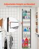 Over the Door Pantry Organizer, 9-Tier Pantry Organization and Storage, Heavy-Duty Steel Hanging Spice Rack, Adjustable Wall Seasoning Shelves