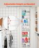 Over the Door Pantry Organizer, 9-Tier Pantry Organization and Storage, Heavy-Duty Steel Hanging Spice Rack, Adjustable Wall Seasoning Shelves